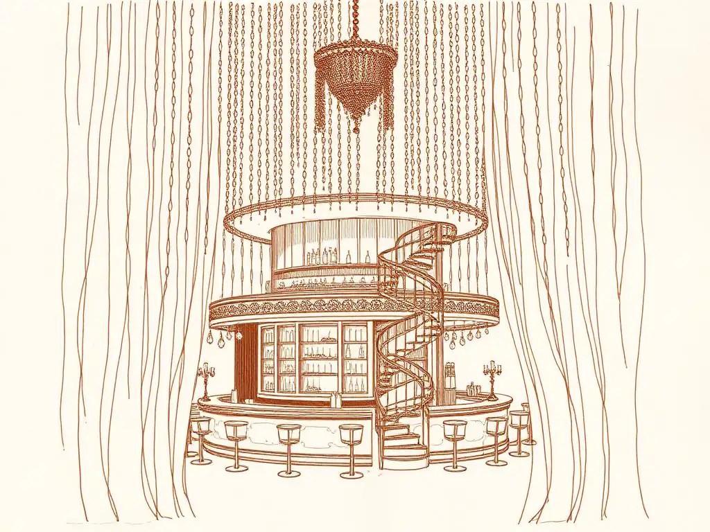 Chandelier Bar illustration