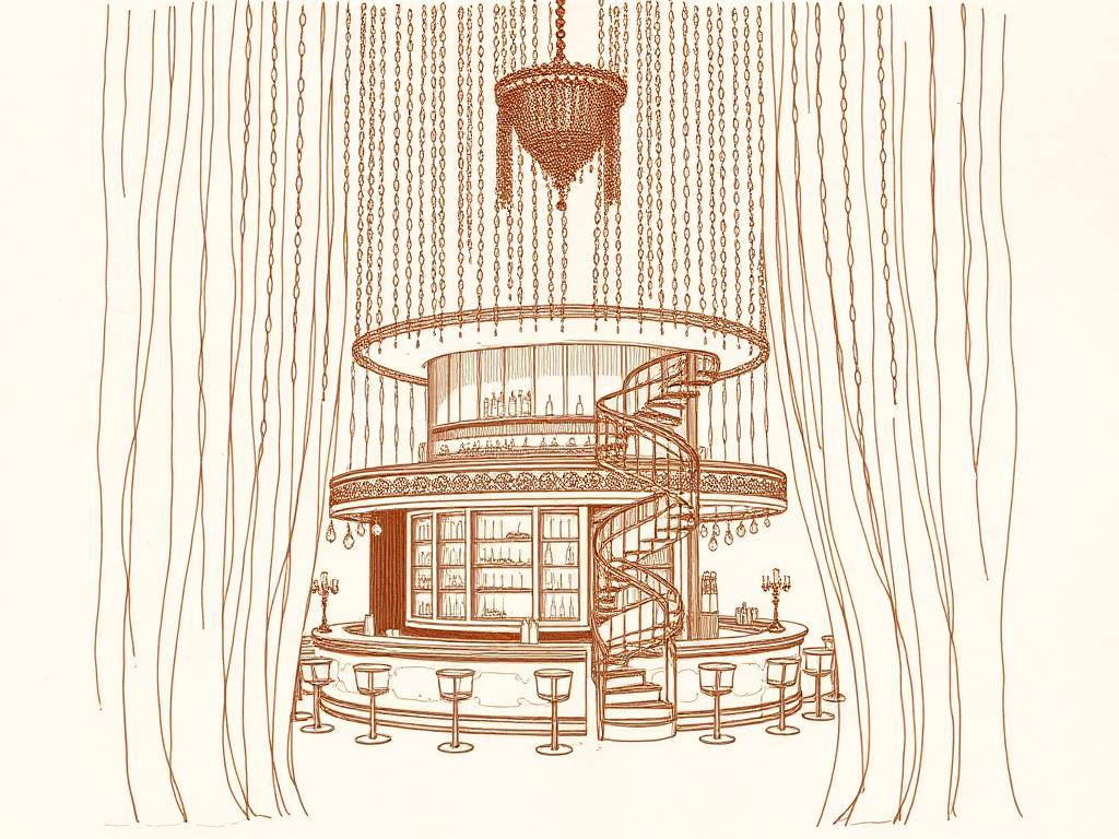Chandelier Bar illustration