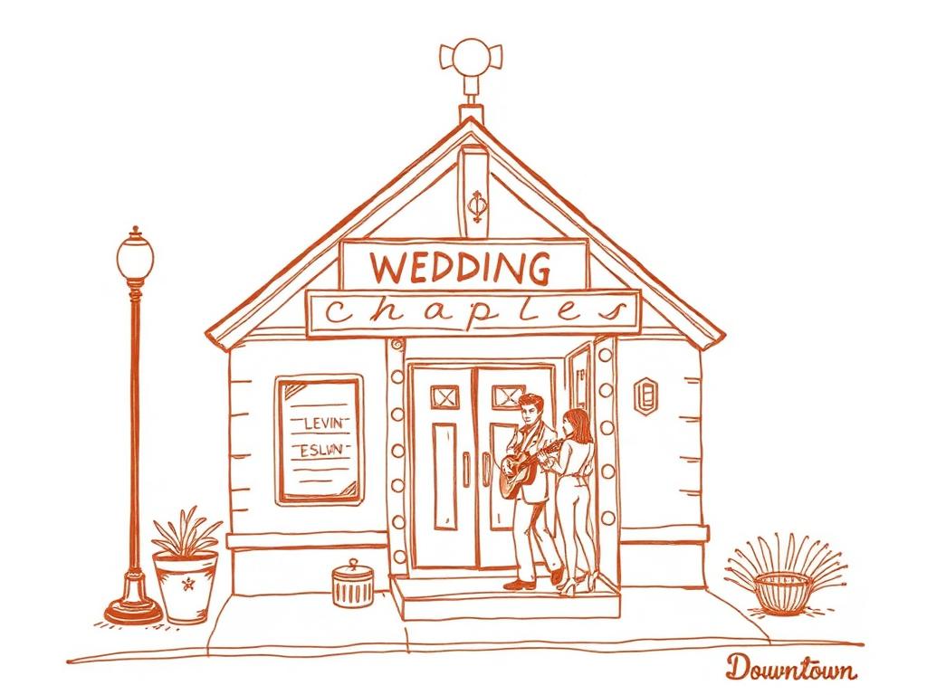 Graceland Wedding Chapel illustration
