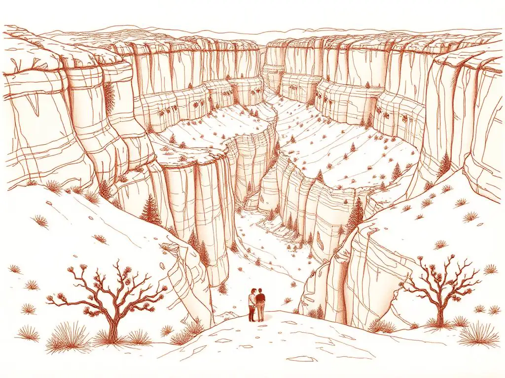 Red Rock Canyon Overlooks illustration