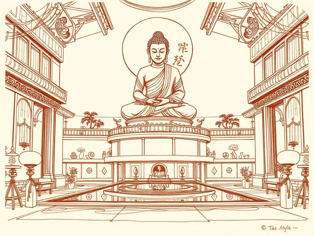 Tao Nightclub illustration