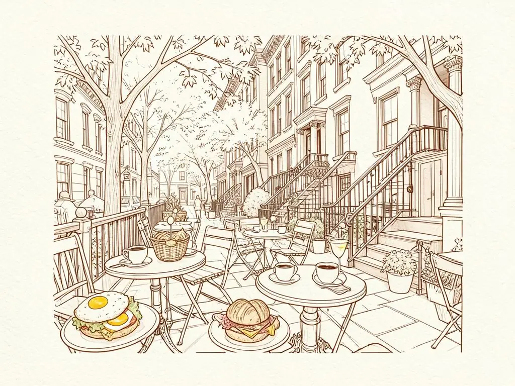 New York breakfast & brunch illustration
