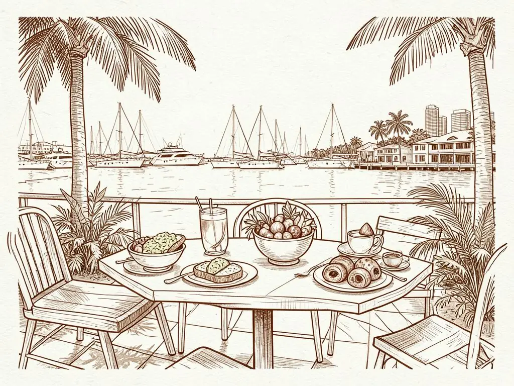 Miami breakfast & brunch illustration