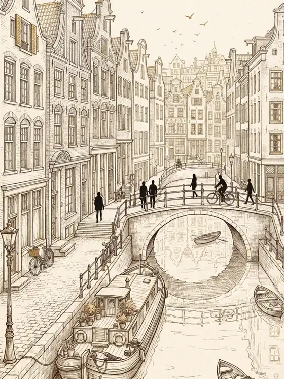 Amsterdam cityscape