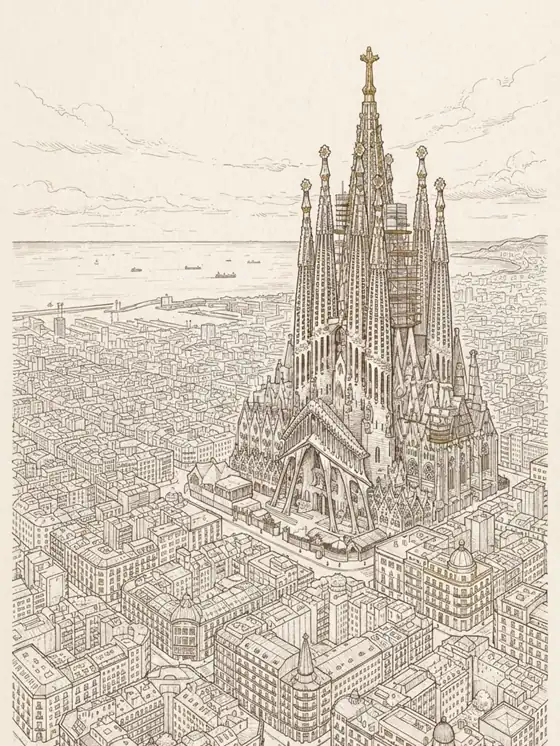 Barcelona cityscape