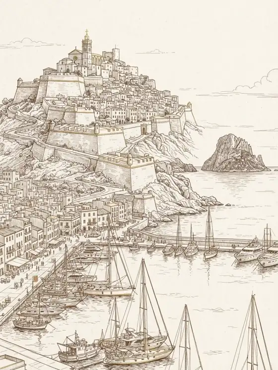 Ibiza cityscape