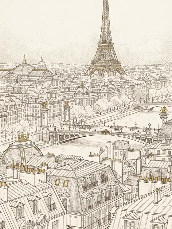 Paris cityscape