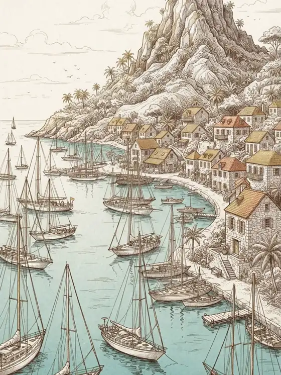 Saint Barts cityscape