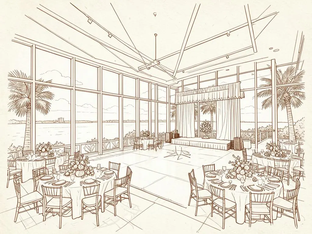 Miami event spaces illustration