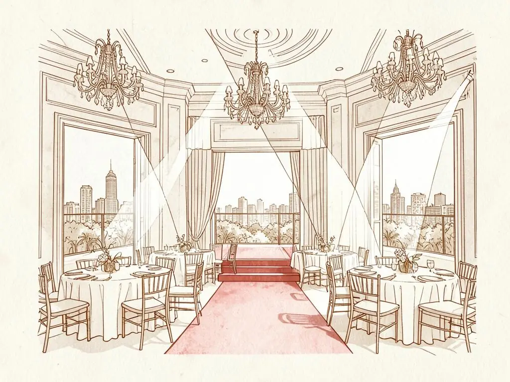 Los Angeles event spaces illustration