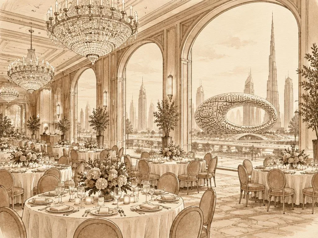 Dubai event spaces illustration