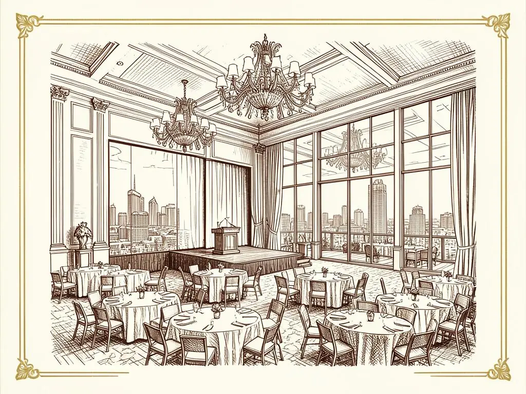 Las Vegas event spaces illustration