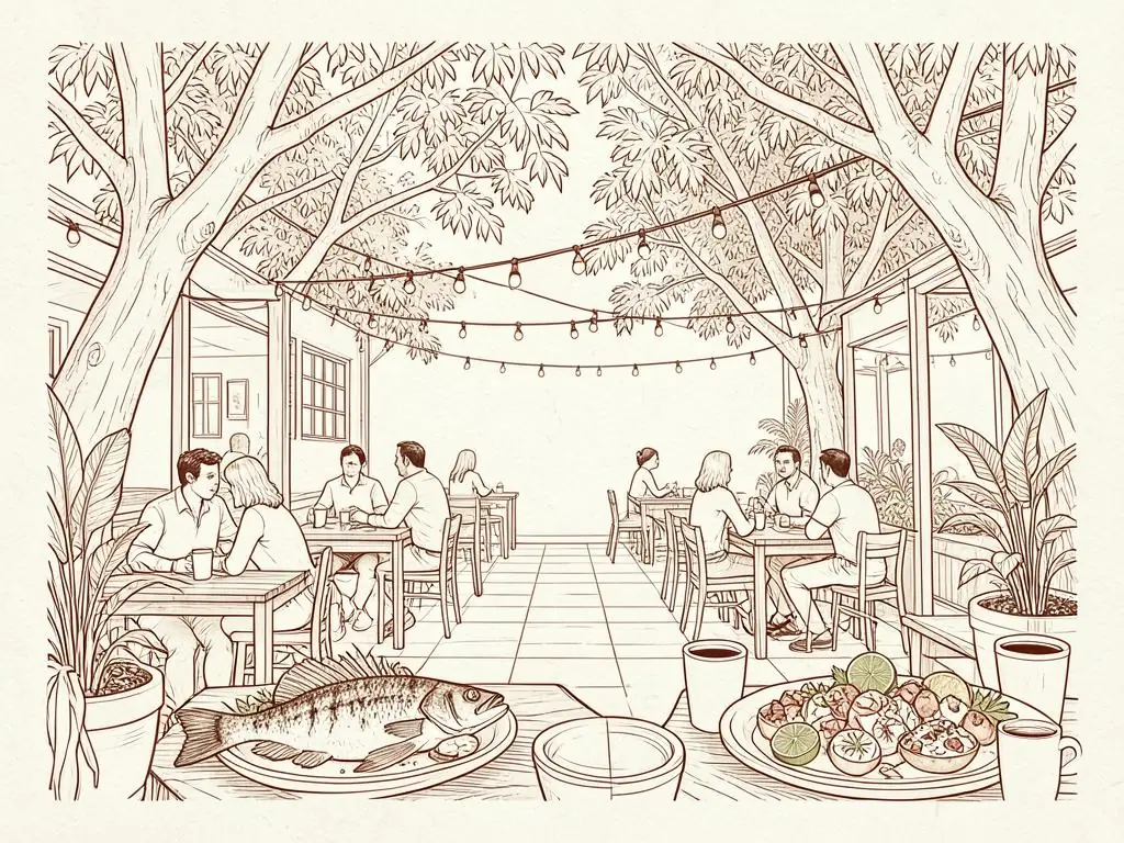 Miami best food illustration