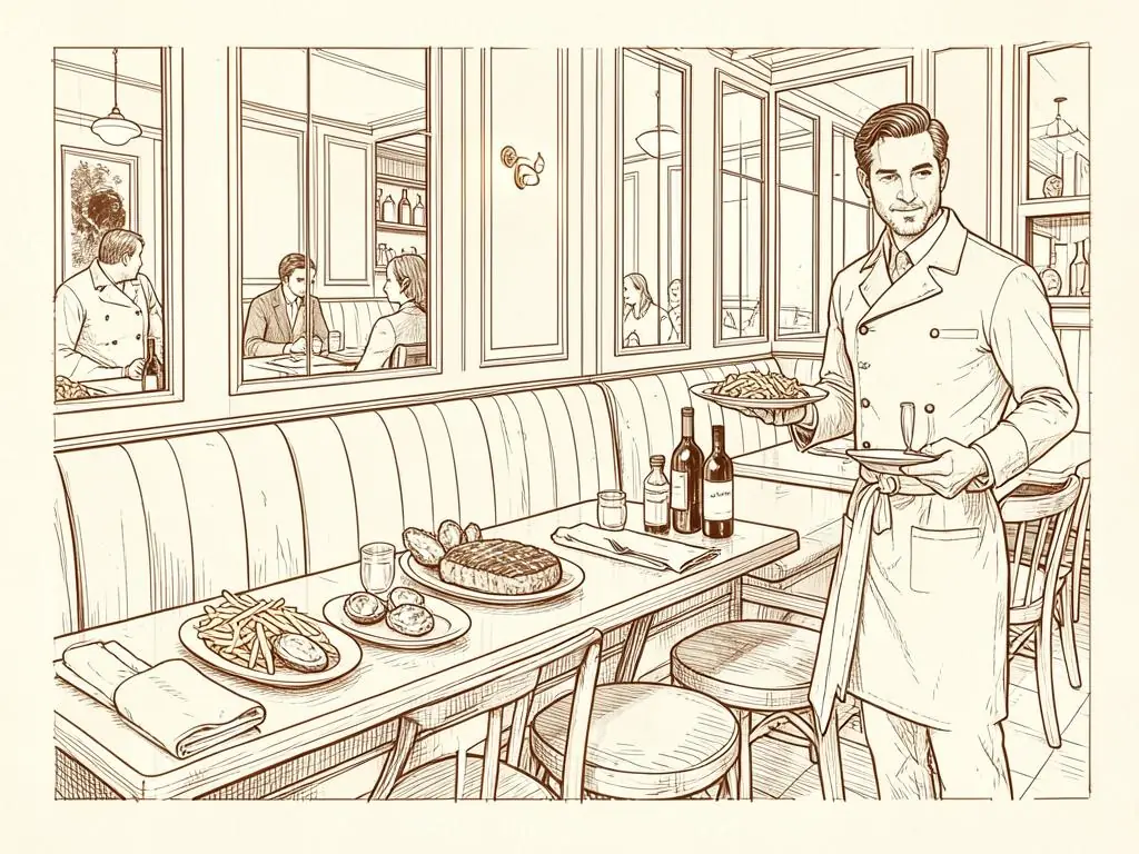 Paris best food illustration