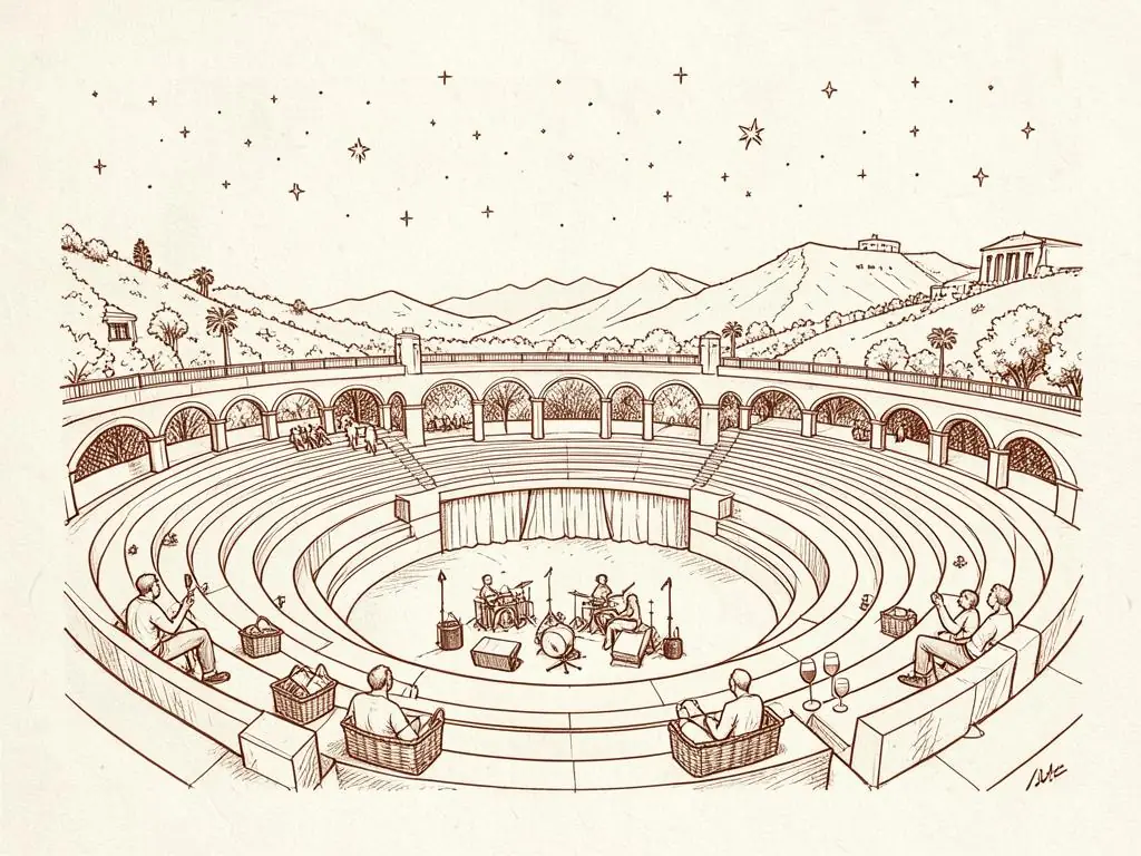 Los Angeles concerts & comedy illustration