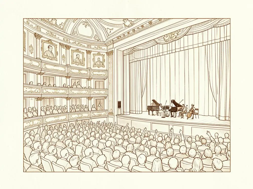Monaco concerts & comedy illustration