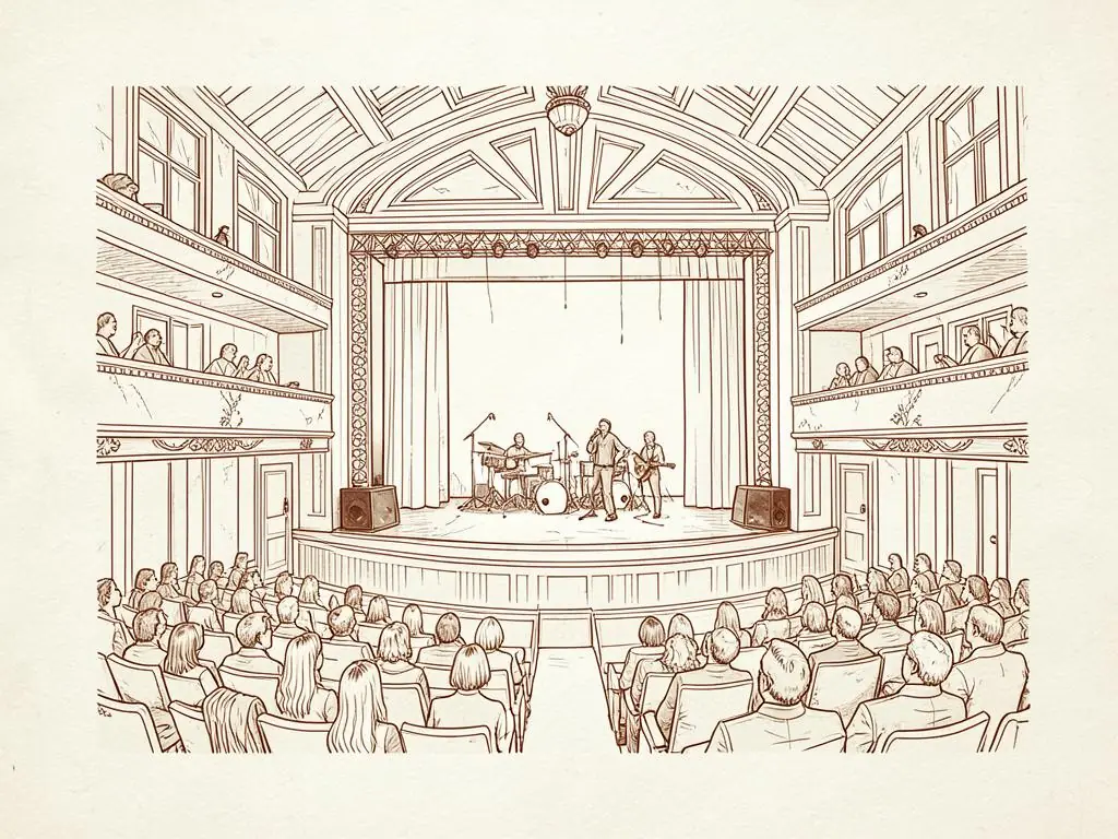 Miami concerts & comedy illustration