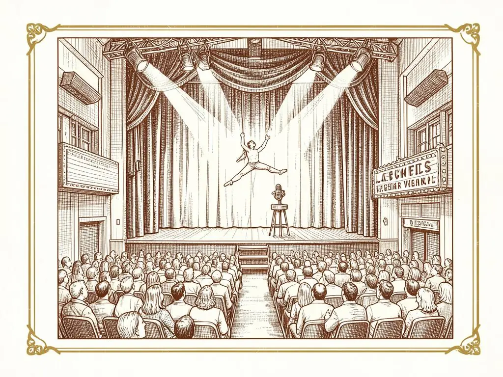 Las Vegas concerts & comedy illustration