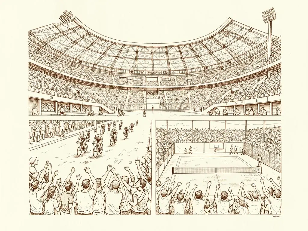 Paris sports illustration