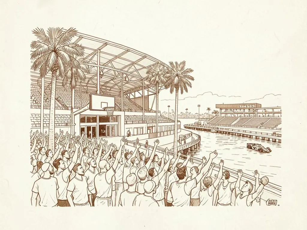 Miami sports illustration