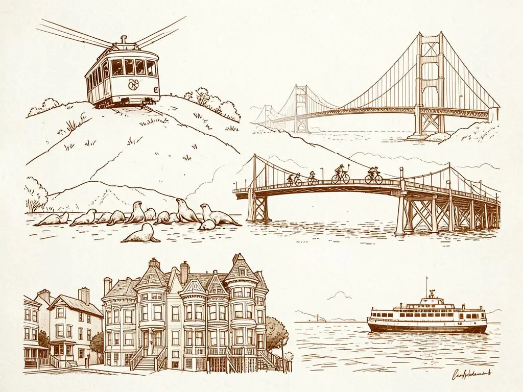 San Francisco 100 other things to do illustration