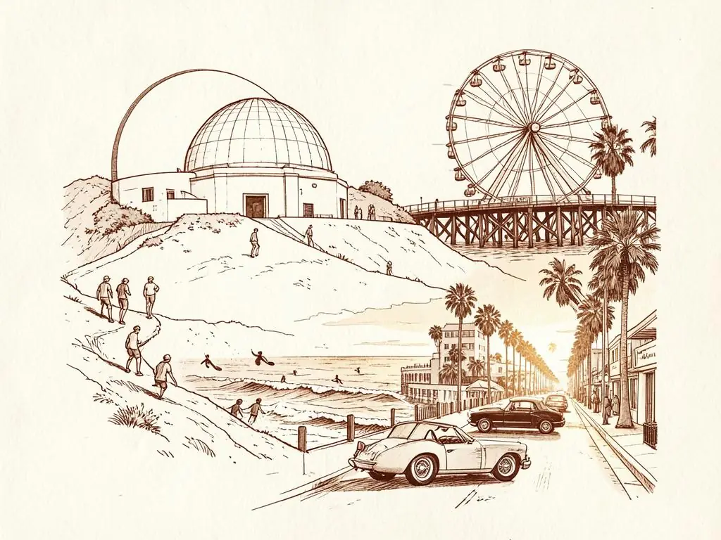 Los Angeles 100 other things to do illustration