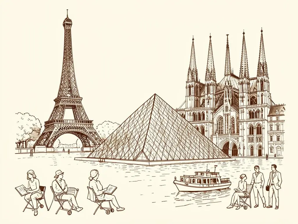Paris 100 other things to do illustration