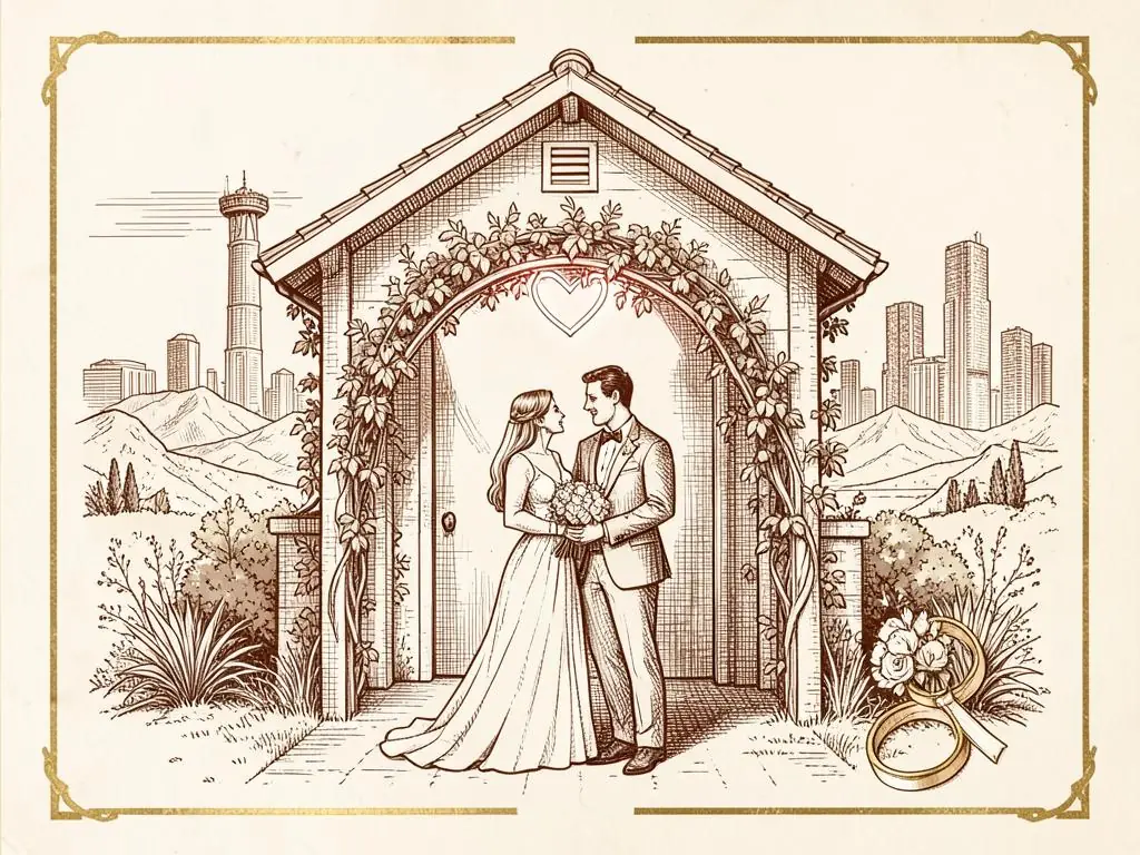 Las Vegas weddings illustration