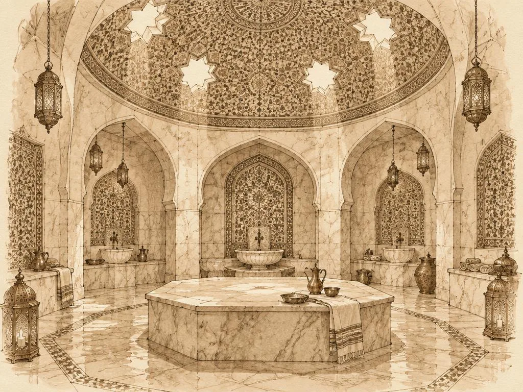 Dubai health & wellness illustration