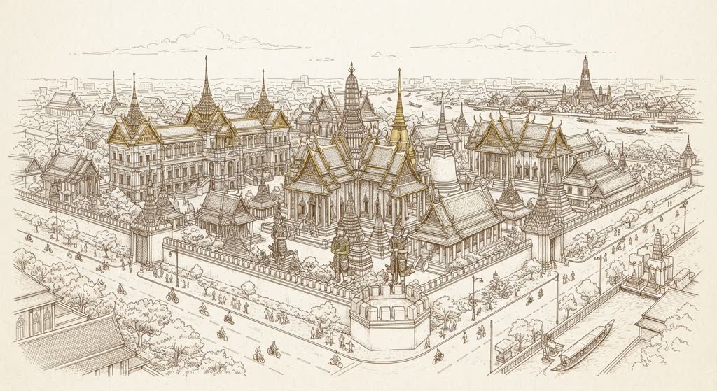 The Grand Palace and Wat Phra Kaew