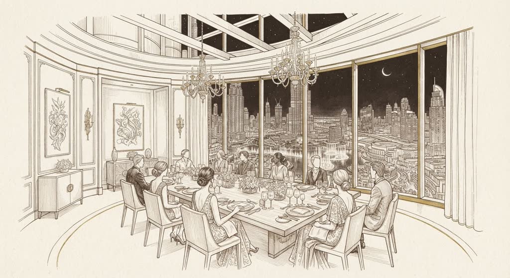 Armani/Amal Private Dining illustration