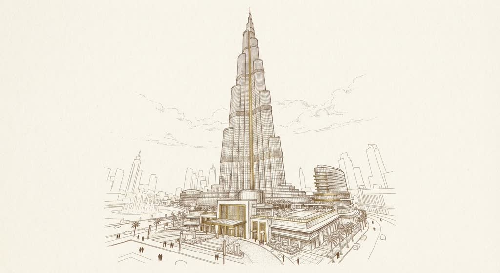 Armani Hotel Dubai illustration