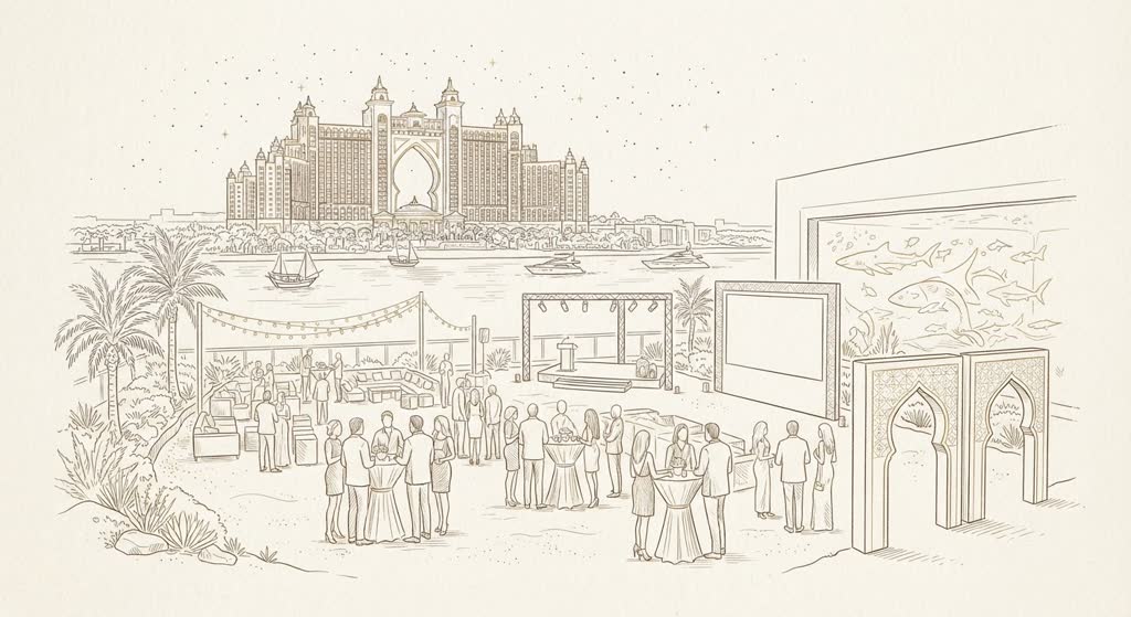 Atlantis The Palm Events illustration