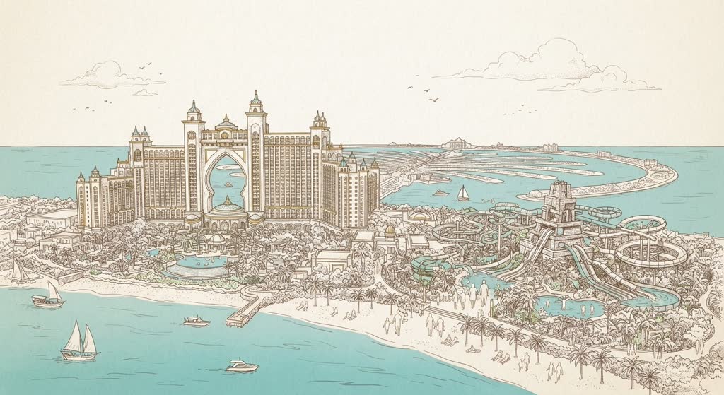 Atlantis The Palm illustration