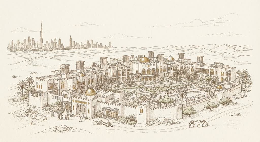 Bab Al Shams Desert Resort illustration