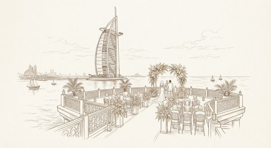 Burj Al Arab Weddings illustration