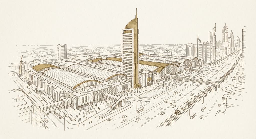 Dubai World Trade Centre illustration