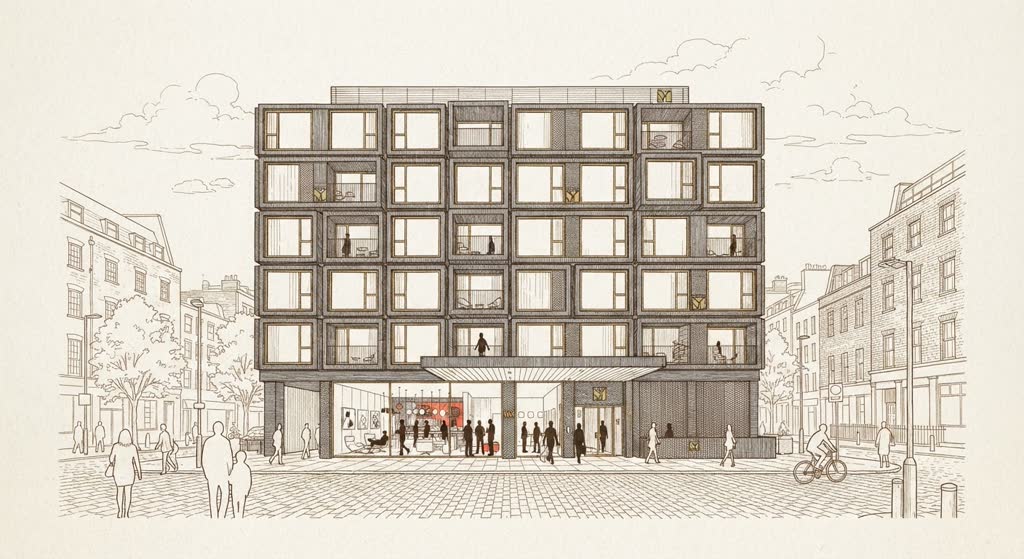citizenM London Bankside illustration