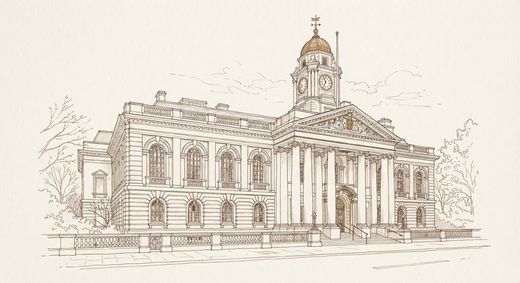 Old Marylebone Town Hall illustration