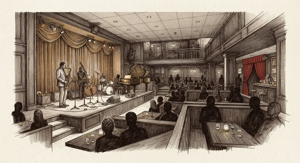 Ronnie Scott's illustration