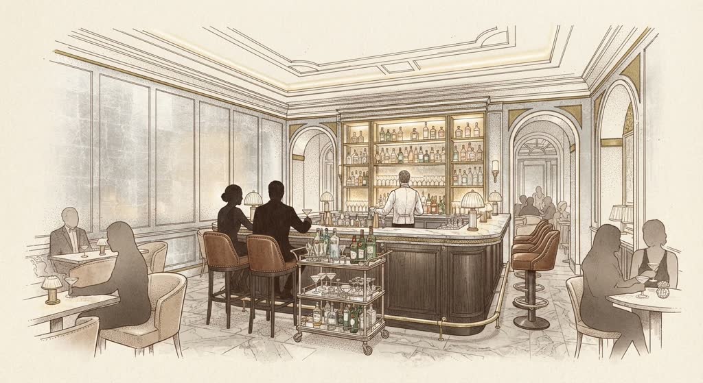 The Connaught Bar illustration