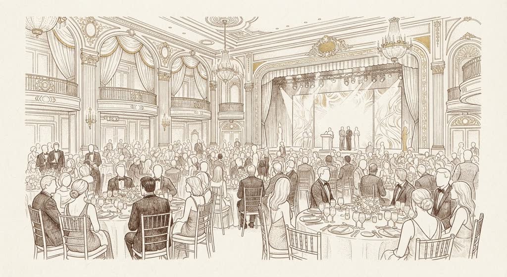 The Beverly Hilton illustration