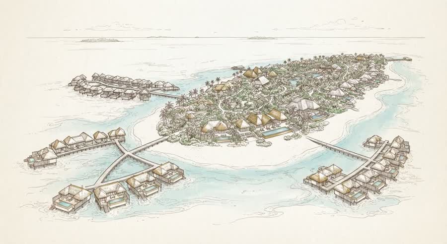 One&Only Reethi Rah illustration
