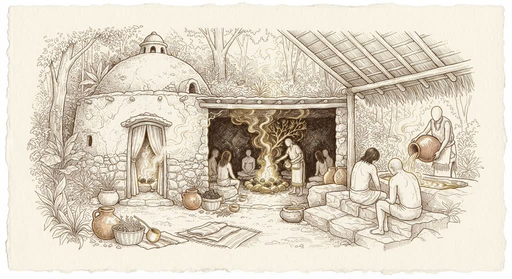 Temazcal ceremony, Chapultepec