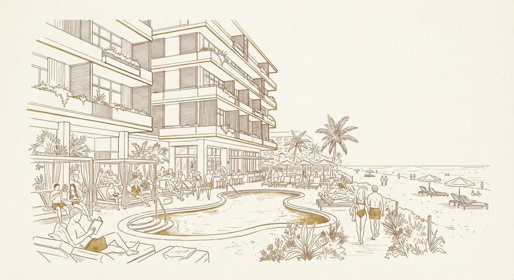 1 Hotel South Beach illustration
