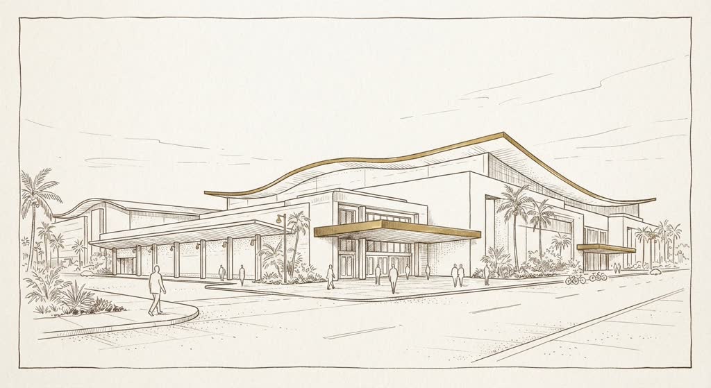Miami Beach Convention Center illustration