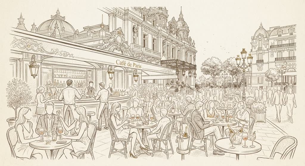 Café de Paris Monte-Carlo illustration