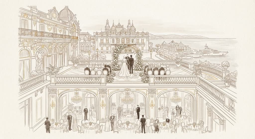 Hôtel de Paris Monte-Carlo Weddings illustration