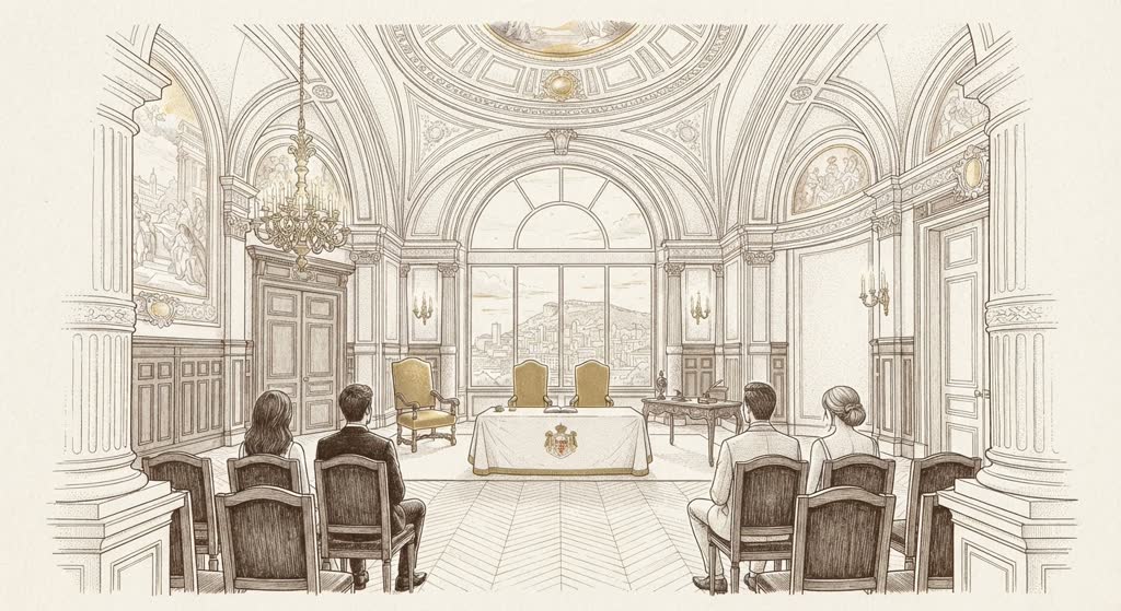 Mairie de Monaco (Monaco City Hall) illustration