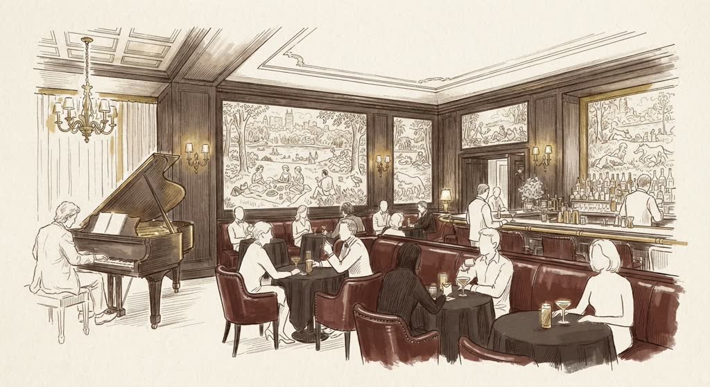 Bemelmans Bar illustration